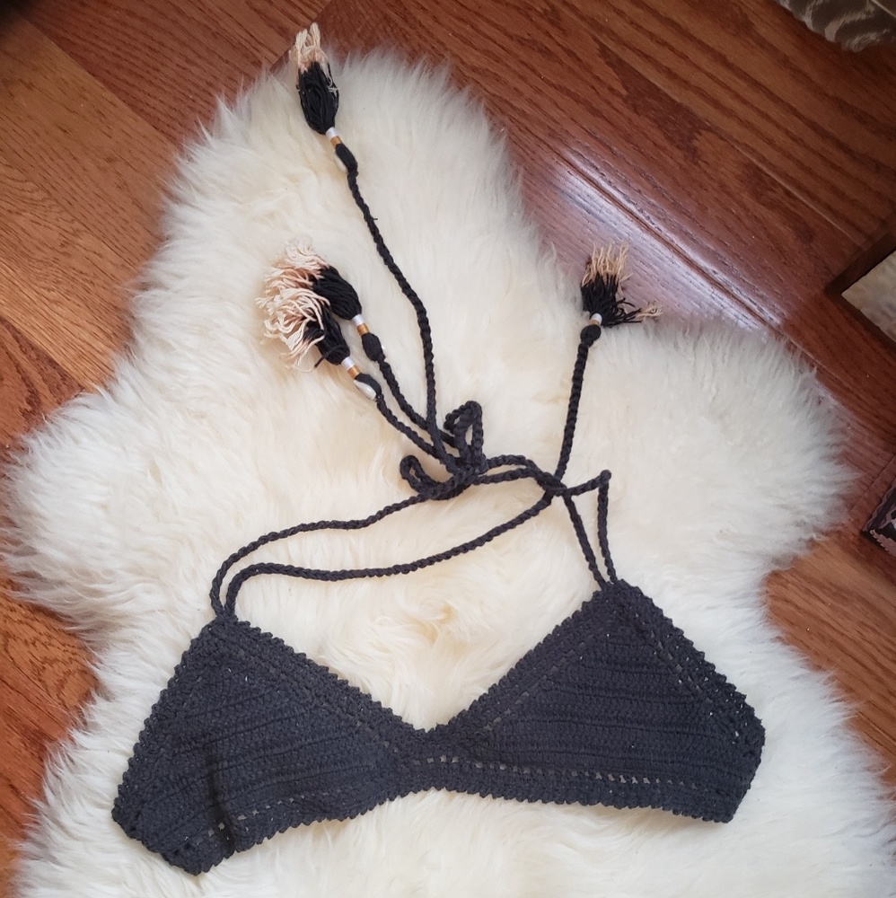 She Made Me Crochet Bikini Top